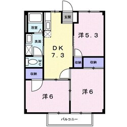 富田駅 徒歩12分 2階の物件間取画像